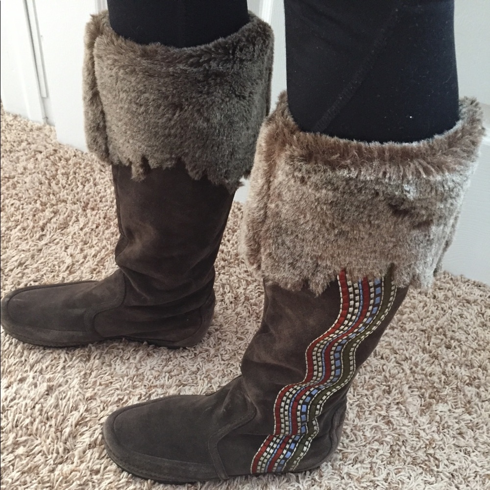 Aldo Boots 100% leather suede